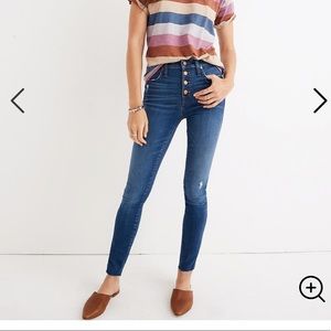 ⚡️*FIRM* Madewell 10” high rise button front jeans